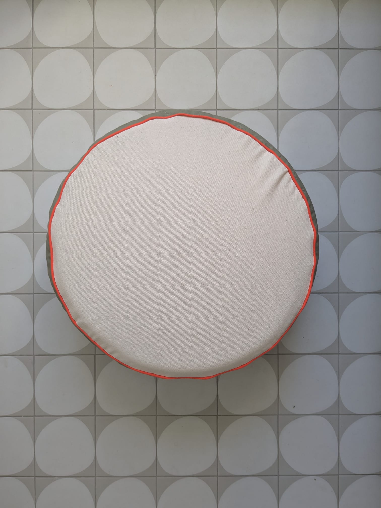 Pouf à bazar, Leo Naturel + Neon Yellow